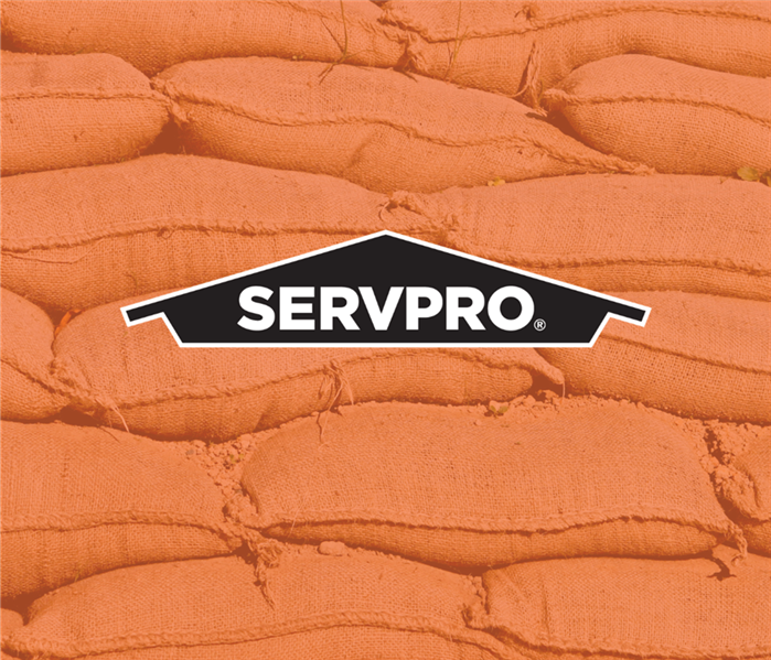 sand bags stacked with a logo overlay